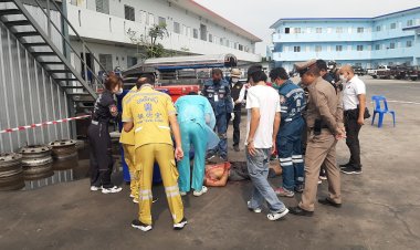 แค้นปมจอดรถขวาง! โชเฟอร์รถตู้คอนเทนเนอร์จ่อยิงเพื่อนร่วมงานดับ 1 เจ็บสาหัส 1