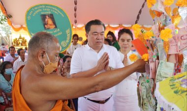 “ไรเดอร์ อินชัวรันส์ โบรกเกอร์”ร่วมกับพันธมิตรทางการค้าจัดพิธีเททองหล่อพระประธานและทอดผ้าป่าสามัคคี