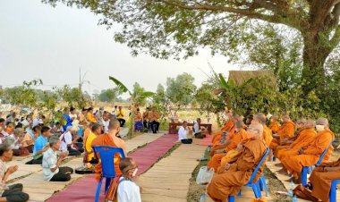 นายอำเภอโพธิ์ศรีสุวรรณเปิดงานประเพณีบุญผะเหวตเทศน์มหาชาติ ประจำปี 2566