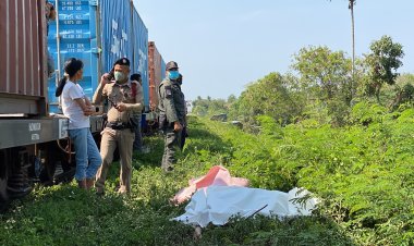สลด!สาวใหญ่ถูกไฟขบวนบรรทุกสินค้าชนเสียชีวิตหน้ามหาวิทยาลัยหาดใหญ่