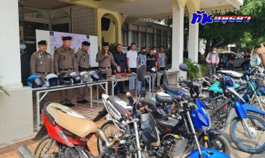 ตำรวจสืบสวนอยุธยาทลายแก๊งโจรกรรมรถจยย.รายใหญ่ภาคกลางยึด 8 คัน ซากรถเพียบ