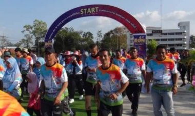 นายอำเภอทุ่งยางจัดโครงการ เดิน วิ่ง "ชมพรุ ดูควาย" นำรายได้ให้น้องกำพร้า