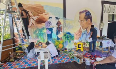 ม.ราชภัฏยะลาสืบทอดพระราชปณิธานและปรัชญาการทรงงานในหลวงรัชกาลที่ 9 ผ่านจิตรกรรมฝาผนัง