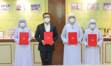 AMR จรดปากกาเซ็น PPA ไฟฟ้าโซลาร์รูฟท็อป ‘3 โรงเรียนพระหฤทัย’