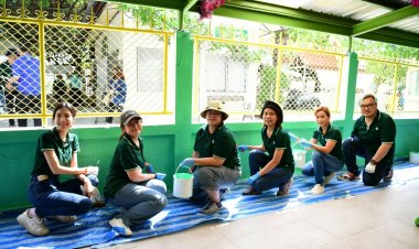 พนักงานจิตอาสา CPF  ส่งมอบน้ำใจและกำลังใจให้ครูเชาว์ เติมเต็มสิ่งดีๆ เพื่อสังคม