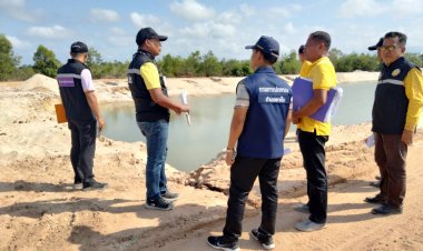 ป.ป.ช.นราธิวาสสนธิกำลังลงพื้นที่เข้าตรวจสังเกตการณ์การขุด ตัก ถม ดินในพื้นที่ 4 ตำบล 3 อำเภอ