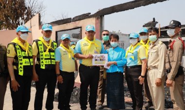 คุณยายชาวโคราชปลาบปลื้มในหลวงฯ ทรงพระเมตตาสร้างบ้านใหม่ หลังถูกไฟไหม้วอดทั้งหลัง