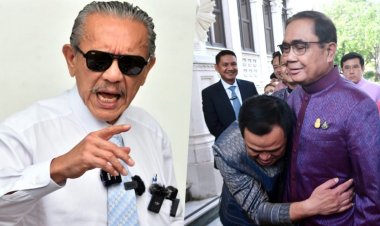 ถอดแบบเดียวกันเป๊ะ!"ชูวิทย์" เหน็บภาพ "อนุทินกอดบิ๊กตู่" ย้อนอดีตเหมือนตอน "เนวินกอดทักษิณ"