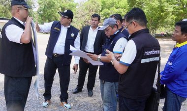 ผอ.โครงการชลประทานศรีสะเกษนำคณะตรวจสอบนายทุนรุกพื้นที่สร้างรีสอร์ท-เปิดร้านอาหาร ผิดกม.