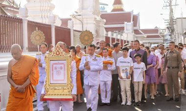 ปลัดมท.นำพุทธศาสนิกชนประกอบพิธีฉลองสมณศักดิ์พระครูสัญญาบัตร “พระครูโฆสาภิวัฒน์-พระครูสุภัทรธรรมโฆษิต”