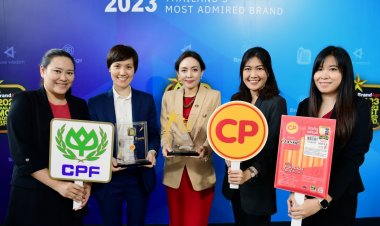 'CP Brand' ยืนหนึ่ง! คว้า 2 รางวัล Thai Brand Award และ 2023 Thailand’s Most Admired Brand จาก BrandAge