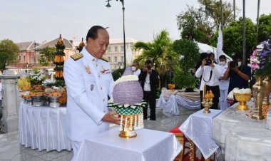 ผู้ว่าฯชลบุรีร่วมพิธีวันสถาปนาครบรอบ 131 ปี กระทรวงมหาดไทย