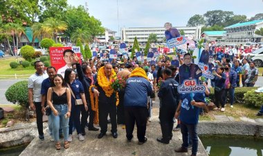 สมัคร ส.ส. จังหวัดนครนายก วันแรกคึกคัก