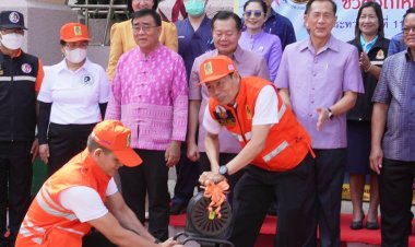 ผู้ว่าฯศรีสะเกษเปิดศูนย์ปฏิบัติการป้องกันและลดอุบัติเหตุทางถนนช่วงเทศกาลสงกรานต์