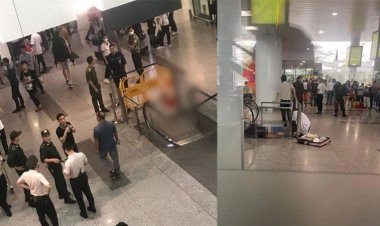 สลด!ชายไทยอายุประมาณ 40-45 ปีร่วงจากชั้น 3 สนามบินฮานอย เสียชีวิต