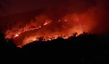 ระทึก! ไฟป่ารอบใหม่ปะทุ เทือกเขาตะแบกเมืองนครนายก หวั่นลามถึงเขาใหญ่