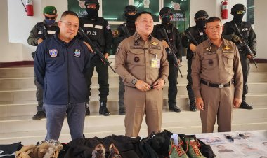 ตำรวจแถลงข่าวจับแล้วชายชุดดำบุกวัดหลวงพ่อเงินบางคลานใช้กำลังทำร้ายกรรมการวัดเจ็บสาหัส