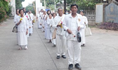 อำนาจเจริญจัดงานประเพณีสงกรานต์และเถราภิเษก(กองฮต)พระ 66 รูปพิธีตักน้ำและเสกน้ำพระพุทธมนต์ศักดิ์ สิทธิ์อย่างยิ่งใหญ่