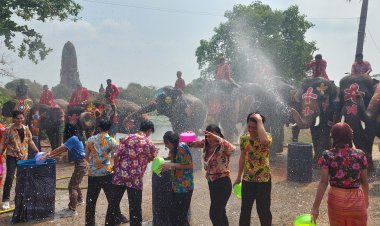 เริ่มต้นขึ้นแล้ว! สงกรานต์อยุธยา สาดน้ำกับช้างแสนรู้ เปิดเกาะเมืองเล่นสาดสนั่นชุ่มฉ่ำ