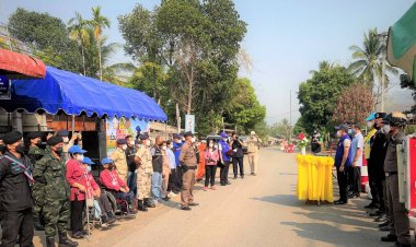 สบเมย เปิดศูนย์ปฏิบัติการร่วมป้องกันและลดอุบัติเหตุทางถนน ช่วงเทศกาลสงกรานต์