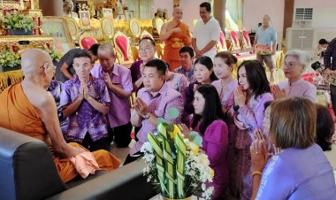 นายอำเภอเบตงนำส่วนราชการพุทธศาสนิกชนร่วมเป็นเจ้าภาพทอดผ้าป่า 108 สามัคคีวัดในประเทศมาเลเซีย