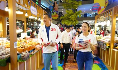 “เศรษฐา”นำทัพพาผู้สมัครส.ส.เดินหน้างสรรพสินค้ากลางกรุงหาเสียงหนุนเพื่อไทย