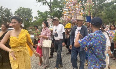 ผู้สมัคร สส.พรรคเสรีรวมไทยเมืองปราจีนบุรีลุยหาเสียงส่งท้ายสงกรานต์