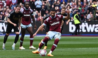 จ่าฝูงลีกสะเทือน! อาร์เซนอล นำก่อน 2-0 ถูก เวสต์แฮม ไล่เจ๊า 2-2 ห่างแมนฯ ซิตี้แค่ 4 แต้ม