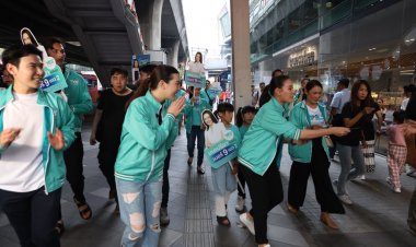 พรรคเพื่อชาติลุยหาเสียงสยามสแควร์ชูนโยบายทลายกำแพงใจ หวังแรงเชียร์คนรุ่นใหม่สนับสนุน