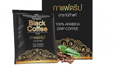 Kangzen Black Coffee แฟคั่วชนิดบดแท้ 100% ผลิตจากกาแฟพันธุ์ดีจากสายพันธุ์ Catimor