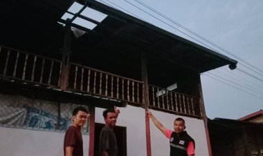 อำนาจเจริญอ่วม!พายุฤดูแล้งพัดถล่มหลายพื้นที่เสียหายหนัก จนท.เร่งให้การช่วยเหลือ