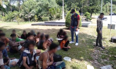 ปทส.จับกุมหนุ่มลักลอบขนแรงงานต่างด้าวซุกท้ายกระบะ 25 คน