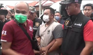 หนุ่มหึงโหดกระหน่ำยิง 3 นัดกิ๊กแฟนสาวดับรุดมอบตัว -ตร.นำตัวมือยิงทำแผนประกอบคำรับสารภาพ