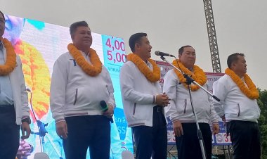 "รมว.ชัยวุฒิ" แกนนำ พปชร. ยกทัพ ปราศรัย ที่ อ.แม่สอด  ช่วยผู้สมัคร สส.ตาก 3 เขต.