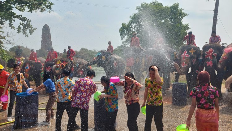 เริ่มต้นขึ้นแล้ว! สงกรานต์อยุธยา สาดน้ำกับช้างแสนรู้ เปิดเกาะเมืองเล่นสาดสนั่นชุ่มฉ่ำ