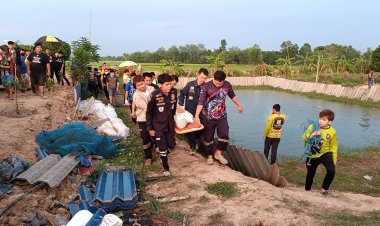 สลด !หนุ่มซดเหล้าขาวออกหาปลาหัวหัวทิ่มบ่อเลี้ยงปลาเสียชีวิต