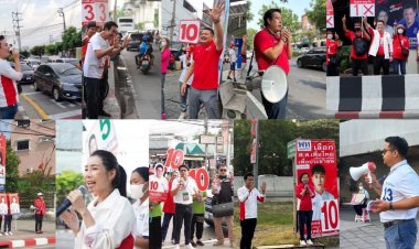 พรรคเพื่อไทยพลิกกลยุทธ์ให้ผู้สมัครสส.กทม.ลุยหาเสียงตามสี่แยกทั่วกรุง