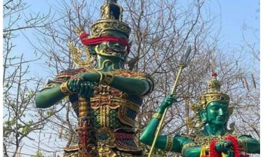 นายอำเภอสบเมย ขอเชิญผู้มีจิตศรัทธาพุทธาภิเษกองค์ท้าวเวสสุวรรณโณ มหาจตุมหาราชิกา สูง 4 เมตร