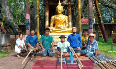 สืบสานประเพณีงานบุญบั้งไฟใกล้กรุงเทพฯนมัสการต้นพระศรีมหาโพธิ์เดือน 6