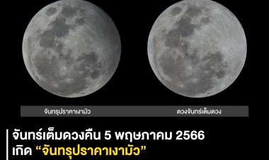 ห้ามพลาด!ชมจันทร์เต็มดวงคืน 5 พ.ค. นี้ เกิด “จันทรุปราคาเงามัว”