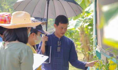 ศพช.ลำปางลงพื้นที่สำรวจเก็บรวบรวมทรัพยากร อพ.สธ.-ศพช.ต้นแบบฯ โคก หนอง นา