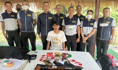 กก.2 บก.ปคบ. บุกจับหนุ่มเมืองระยองประกาศขายปืนผ่านทวิตเตอร์