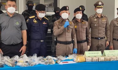 ผบช.ภ.7 โชว์ผลงานรวบ"ดำ บ้านโป่ง" พร้อมยาบ้า-ไอซ์ ลอตใหญ่ หลังข้ามชายแดนสังขละรับยานรก