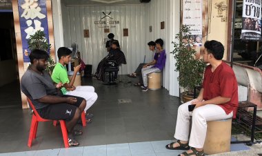 ร้านตัดผมยะลาคึกคัก เด็กนักเรียนแห่ใช้บริการ ก่อนเปิดเทอม