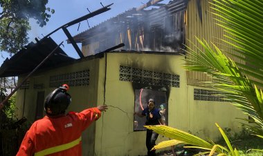 อุทาหรณ์!ลืมปิดแก๊สทำอาหาร ไฟไหม้ครัวลามหวิดวอดทั้งหลัง