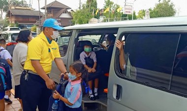 "หน้าโรงเรียนปลอดภัย" จิตอาสาร่วมปลูกฝังการทำความดีด้วยหัวใจให้เยาวชน  ผ่านการทำให้เห็นเป็นตัวอย่าง