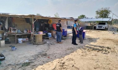 ตม.มุกดาหาร ตรวจเข้มไซต์งานก่อสร้างตรวจสอบแรงงานผิดกฏหมาย