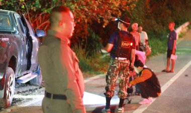 จนท.ใช้โดรนบินค้นหากระทิงเขาแผงม้าถูกกระบะชนบาดเจ็บวิ่งเตลิดเข้าป่าไร้ร่องรอย