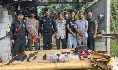 เจ้าหน้าที่ตั้งจุดตรวจจุดสกัดที่นราธิวาสยึดอาวุธปืน 5 กระบอก ส่งผู้ต้องสงสัยดำเนินคดี