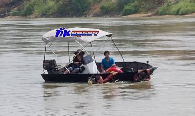 นักประดาน้ำจากกู้ภัยอยุธยา  เร่งค้นหาร่างผู้สูญหายใต้น้ำ  ในเขตอำเภอบางบาล  จังหวัดพระนครศรีอยุธยา